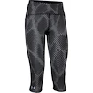 Damen 3/4 Leggings Under Armour Fly Fast Printed Speed Capri schwarz