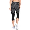 Damen 3/4 Leggings Under Armour Fly Fast Printed Speed Capri schwarz
