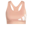 Damen adidas Believe This Medium Support Workout-BH Logo Ambient Blush