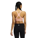 Damen adidas Believe This Medium Support Workout-BH Logo Ambient Blush