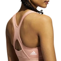 Damen adidas Believe This Medium Support Workout-BH Logo Ambient Blush