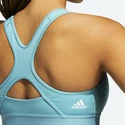 Damen adidas Believe This Medium Support Workout BH Logo Mint Ton