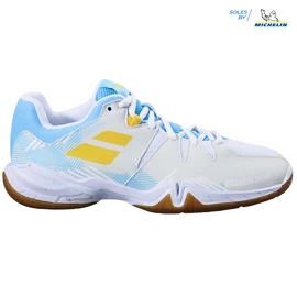 Damen Hallenschuhe Babolat Shadow Spirit Women White/Light Blue