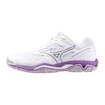 Damen Hallenschuhe Mizuno  Wave Phantom 3 White/Patrician Purple/Quince  EUR 40