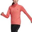 Damen Hoodie adidas  Run Fast 1/2 Zip Semi Turbo