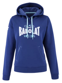 Damen Hoodie Babolat Exercise Hood Sweat Women Estate Blue