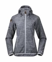 Damen Hoodie Bergans  Hareid Fleece Grey