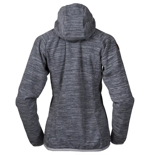 Damen Hoodie Bergans  Hareid Fleece Grey