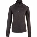 Damen Hoodie Endurance  Canna V2 Melange Performance Midlayer Black Bean