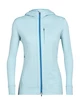 Damen Hoodie Icebreaker  Quantum III LS Zip Haze/Azul