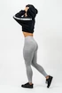 Damen Hoodie Nebbia ICONIC Cropped Zip-Up Hoodie 254 black