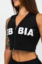 Damen Hoodie Nebbia MUSCLE MOMMY Sleeveless Zip-Up Hoodie 258 black