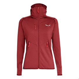 Damen Hoodie Salewa Agner Hybrid PL/DST FZ Hdy Syrah Melange