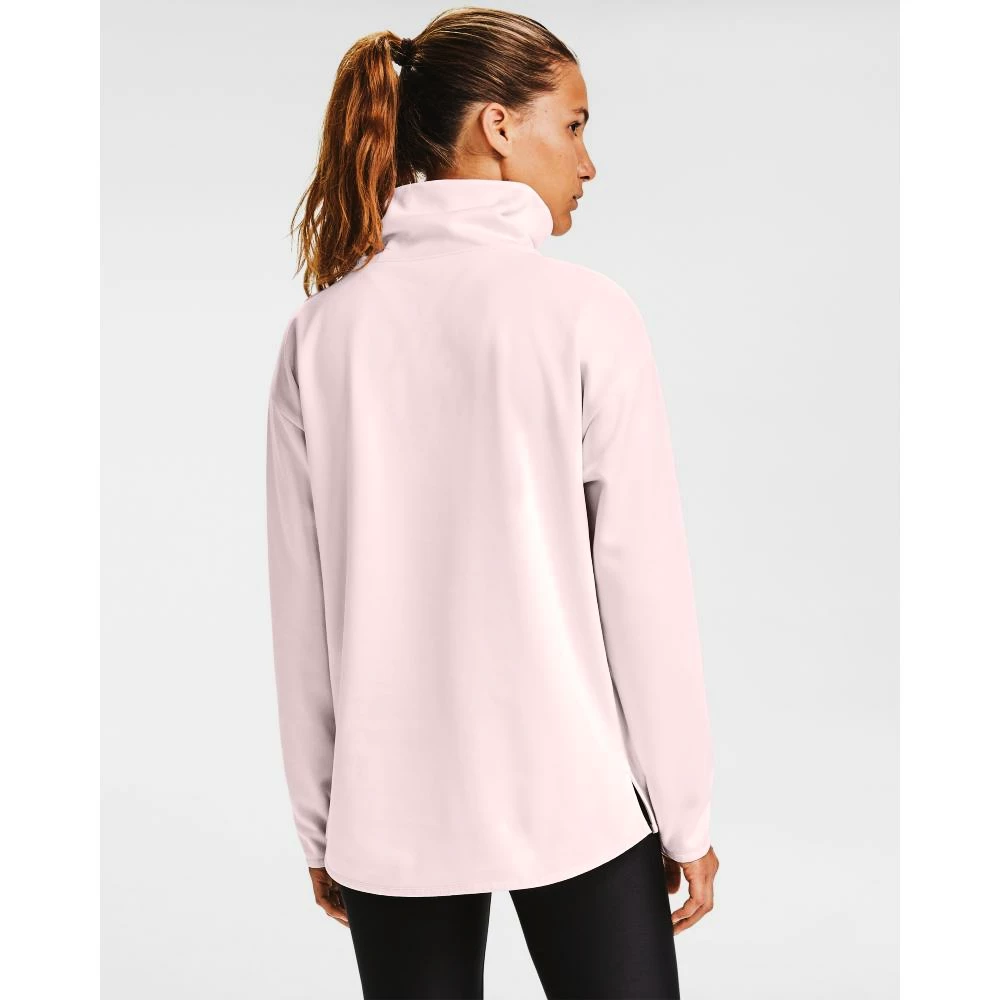 Damen Hoodie Under Armour Fleece Funnel Neck rosa Sportega