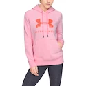 Damen Hoodie Under Armour RIVAL FLEECE SPORTSTYLE GRAPHIC HOODIE rosa