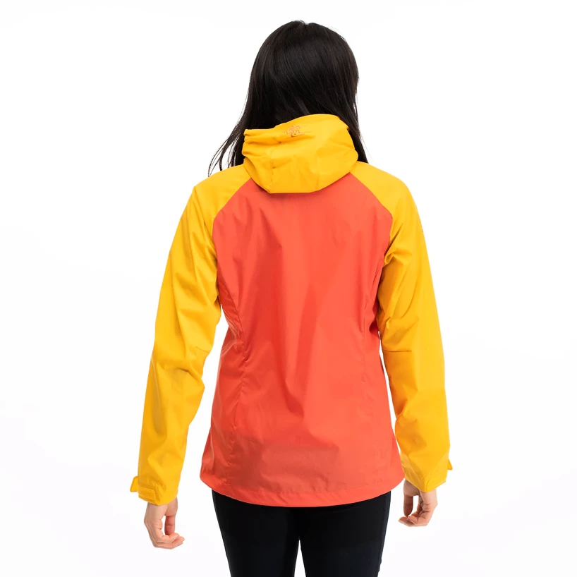 Damen Jacke Bergans Microlight W Jacket Brick Light Golden Yellow Sportega