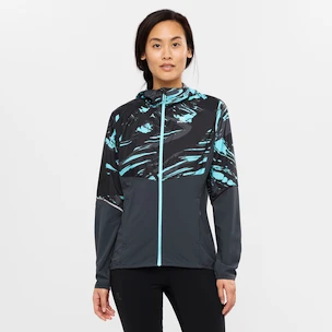 Damen Jacke  Salomon  Agile FZ Hoodie Crystal Blue