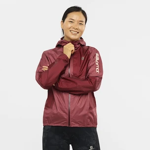 Damen Jacke  Salomon  Bonatti Waterproof Jacket Earth Red/Cabernet