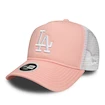 Damen kappe New Era 9Forty Trucker League Essential MLB Los Angeles Dodgers Pink/White