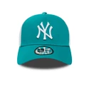 Damen Kappe New Era A-Frame Trucker League Essential MLB New York Yankees Teal/White