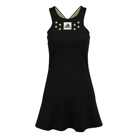 Damen Kleid adidas  Paris Y-Dress Primeblue Black/Lime