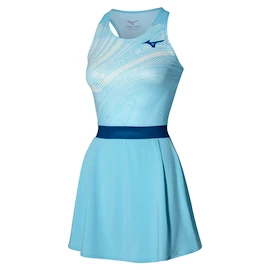 Damen Kleid Mizuno Charge Printed Dress Blue Glow