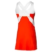 Damen Kleid Mizuno  Printed Dress Mandarin Red/White