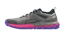 Damen Laufschuhe Mizuno Wave Ibuki 4 Ghost Gray/High-Vis Pink/Purple Punch