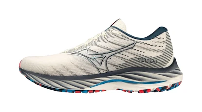 Damen Laufschuhe Mizuno  Wave Rider 26 Snow White/Silver/Ibiza Blue  UK 3,5