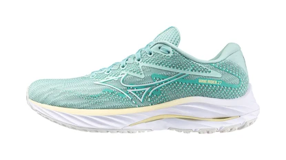Damen Laufschuhe Mizuno  Wave Rider 27 Eggshell Blue/White/Anise Flower