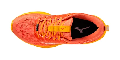 Damen Laufschuhe Mizuno  Wave Rider Gtx Hot Coral/White/Carrot Curl