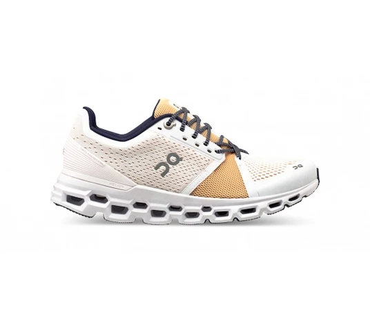 Damen Laufschuhe On Cloudstratus White Almond EUR 36 5 Sportega