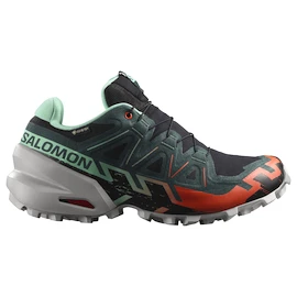 Damen Laufschuhe Salomon Speedcross 6 Gore-Tex Black/Electric Green/Cherry Tomato