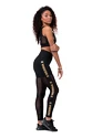 Damen Leggins Nebbia Intense Gold Mesh leggings 829 black