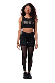 Damen Leggins Nebbia Intense Gold Mesh leggings 829 black