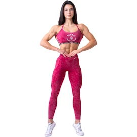 Damen Leggins Nebbia NEBBIA x OLYMPIA Washed High Waisted Leggings LEGACY 777 red