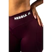 Damen Leggins Nebbia STRONG BEAUTY V-Cut Lace-Up Sculpting Leggings OWN YOUR POWER 426 dark red