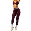 Damen Leggins Nebbia STRONG BEAUTY V-Cut Lace-Up Sculpting Leggings OWN YOUR POWER 426 dark red