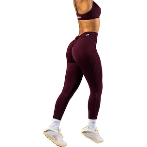 Damen Leggins Nebbia STRONG BEAUTY V-Cut Lace-Up Sculpting Leggings OWN YOUR POWER 426 dark red