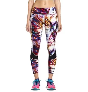 Damen Leggins Saucony  Finishing Kick Crop Multi Print