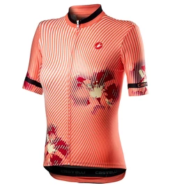 Damen-Radtrikot Castelli Primavera Jersey Peach Echo