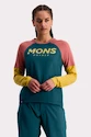 Damen-Radtrikot Mons Royale  Tarn Freeride LS Wind Jersey Deep Teal