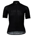 Damen-Radtrikot POC  W's Essential Road Logo Jersey Uranium Black