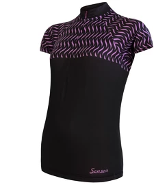 Damen-Radtrikot Sensor Cyklo Wave Black