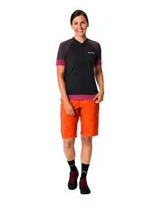 Damen-Radtrikot VAUDE  Altissimo Q-Zip Shirt Black
