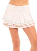 Damen Rock Lucky in Love  Sahara Pleat Tier Skirt White