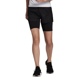 Damen Shorts adidas Run Fast 2in1 Shorts Black