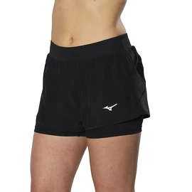 Damen Shorts Mizuno ER 2in1 Short Black