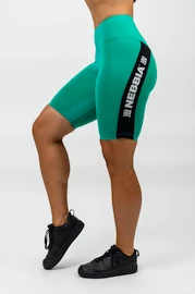 Damen Shorts Nebbia Cyklistické šortky s vysokým pasem ICONIC Zelená
