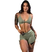 Damen Shorts Nebbia STRONG BEAUTY Lace-Up Sculpting Shorts OWN YOUR POWER 429 light green
